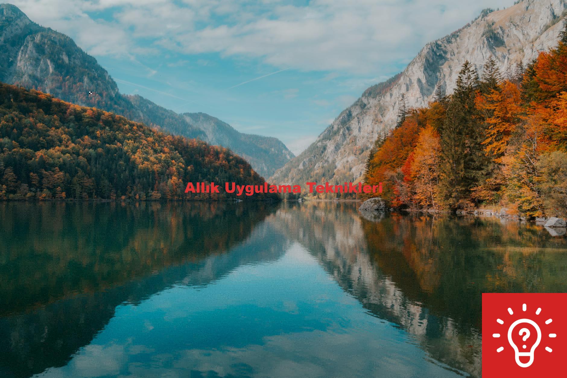 Allık Uygulama Teknikleri