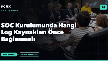 SOC Kurulumunda Hangi Log Kaynakları Önce Bağlanmalı