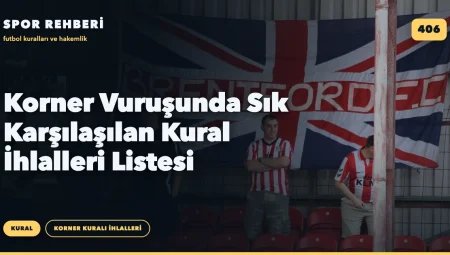 Korner Vuruşunda Sık Karşılaşılan Kural İhlalleri Listesi